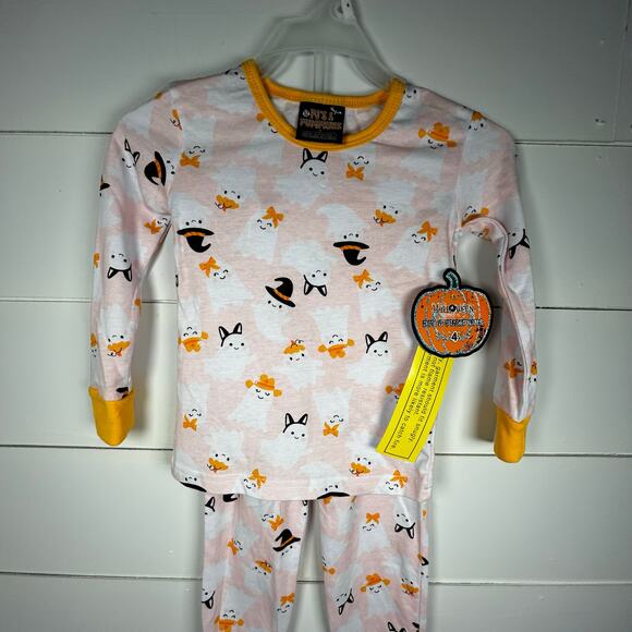 NWT-PJ's & Pumpkins 2 Piece Girls Long Sleeve Halloween Pajamas-4T - Picture 2 of 8